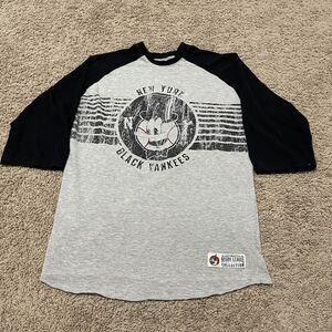 New York Black Yankees Shirt Mens Large Gray JW Nostalgic Baseball Negro League